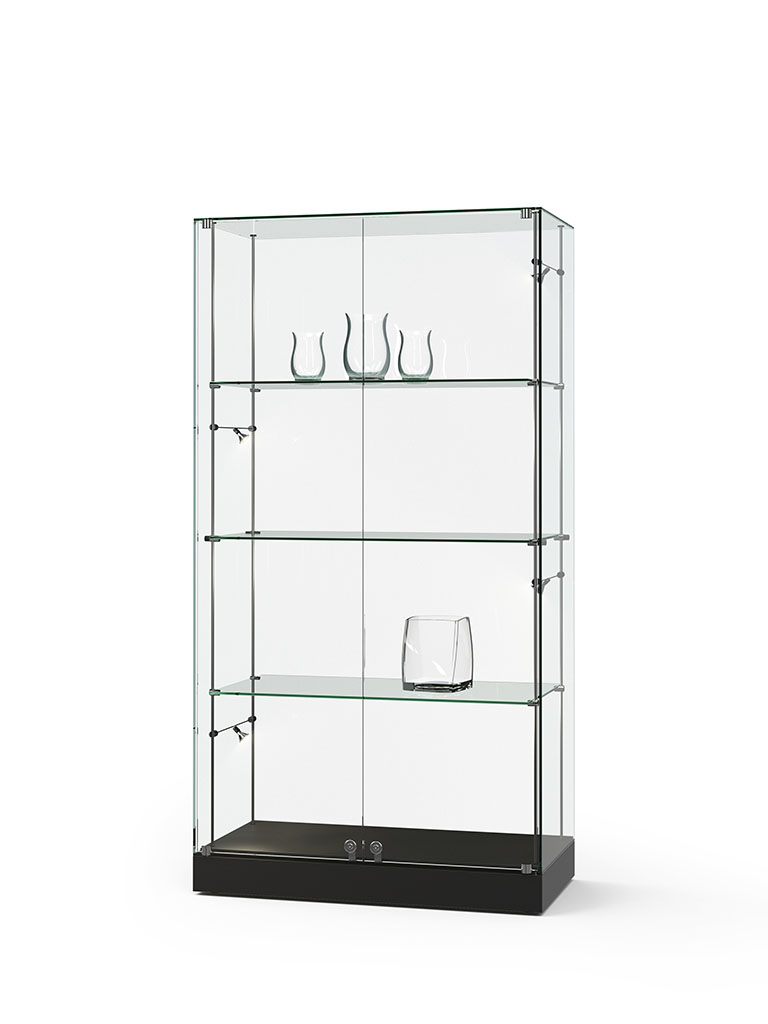 Standvitrine Ganzglas