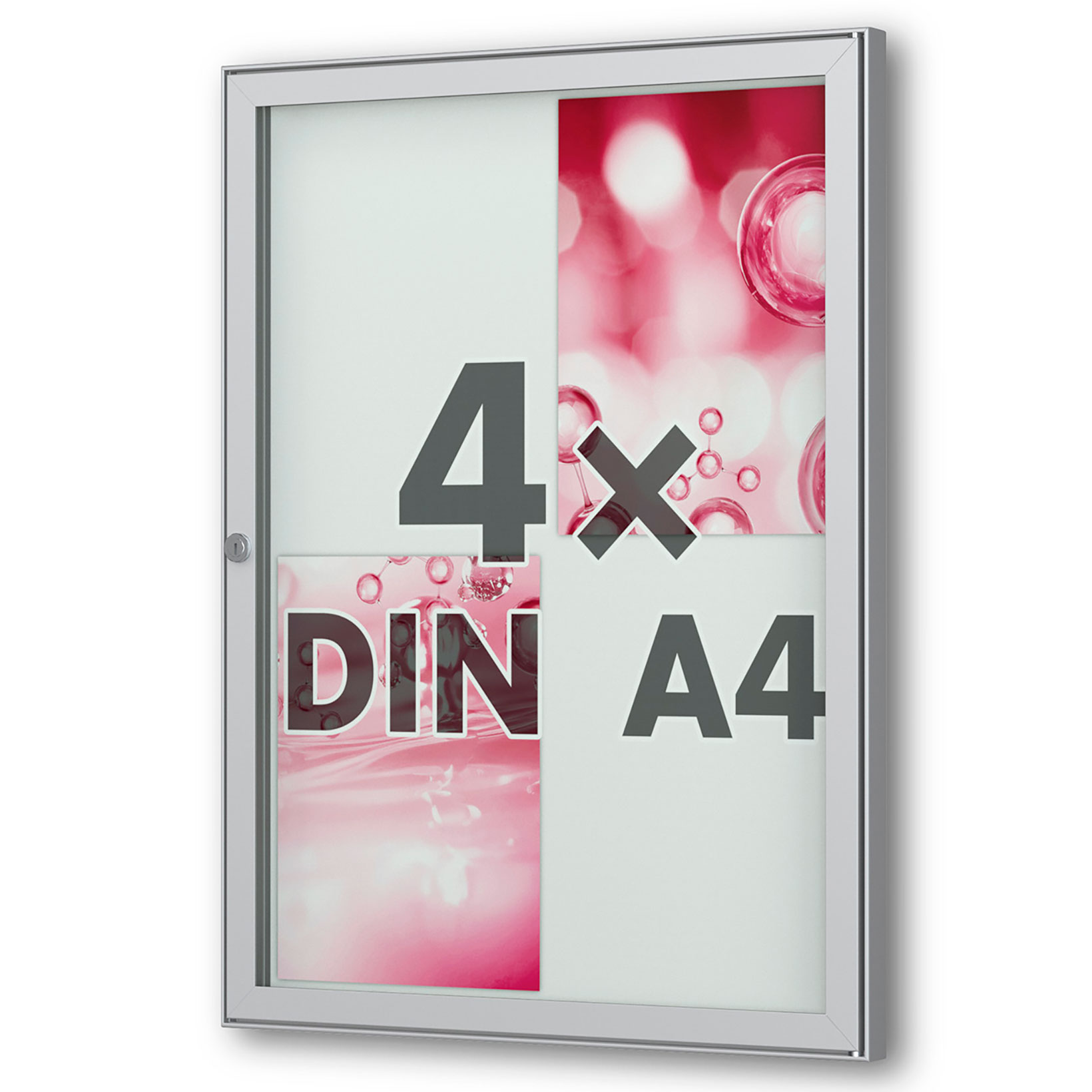 4 x DIN A4 Flachschaukasten Tesus - hoch - eckig 4 x DIN A4 Flachschaukasten Tesus - hoch - eckig